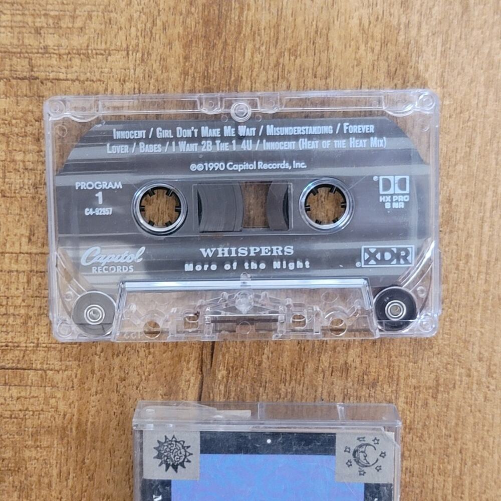 Vtg 1990 Whispers MORE OF THE NIGHT Cassette Tape - Picture 3 of 4